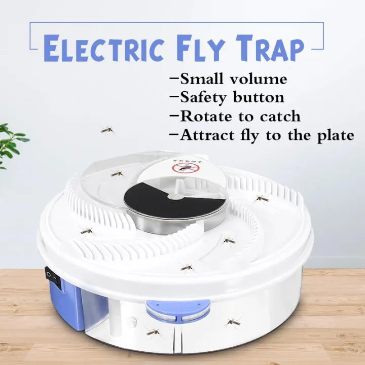 Automatic Flycatcher Electric Flytrap Insect Killer Rotating Electric Indoor Fly Trap