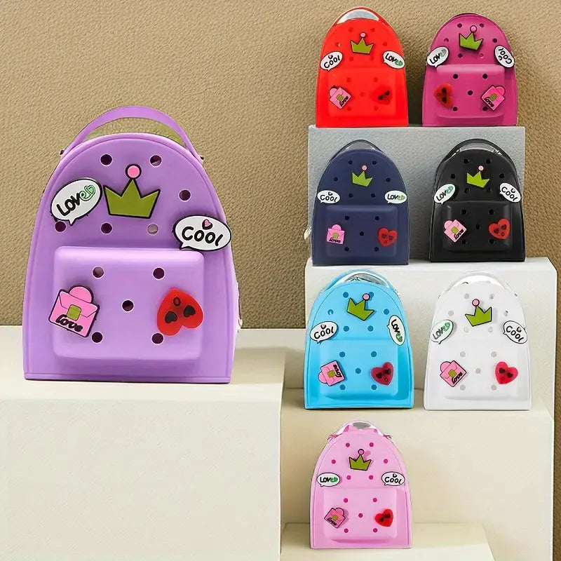 Waterproof Mini Silicone Croc shoe Charms Backpack bag - Homeware Discounts