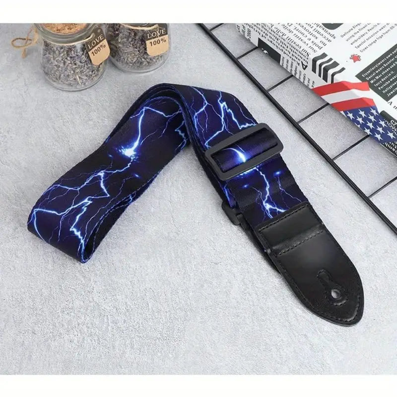 Lighting Guitar Strap Fire Quality Adjustable Nylon Belt Acoustic Electric Bass - Homeware Discounts