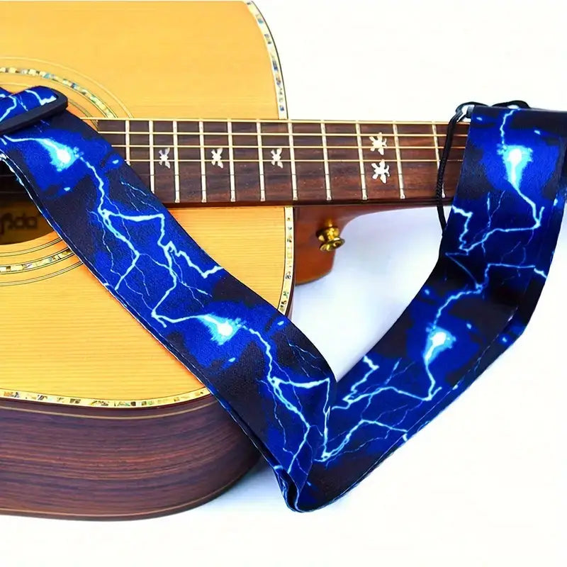 Lighting Guitar Strap Fire Quality Adjustable Nylon Belt Acoustic Electric Bass - Homeware Discounts