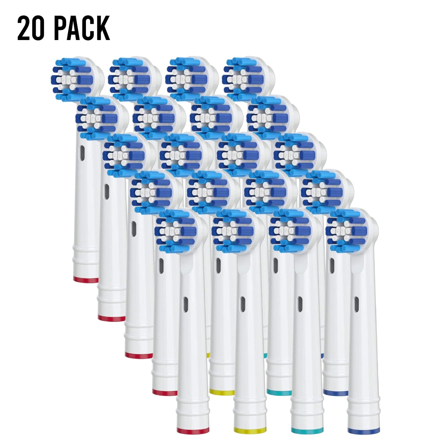 4/8/12/16/20/24 Replacement Toothbrush Heads 4 Pack for Oral B Electric Toothbrushes Precision Clean Oralb Braun Pro 1000 Sonic Clean Soft Sensitive Precision - Homeware Discounts
