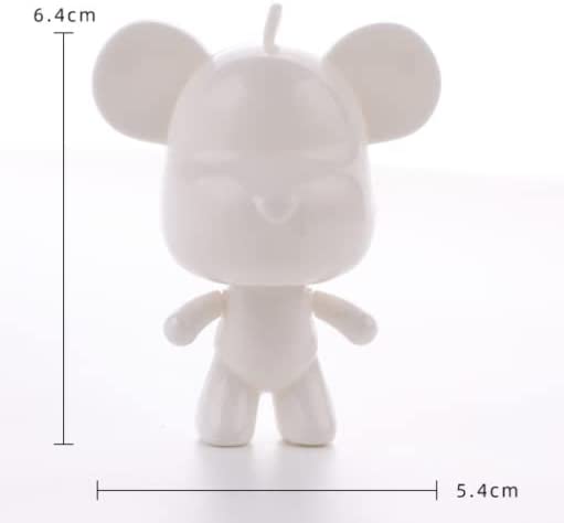 Fluid Bear Figurine Painting DIY Set Acrylic Pour Mini Keychain