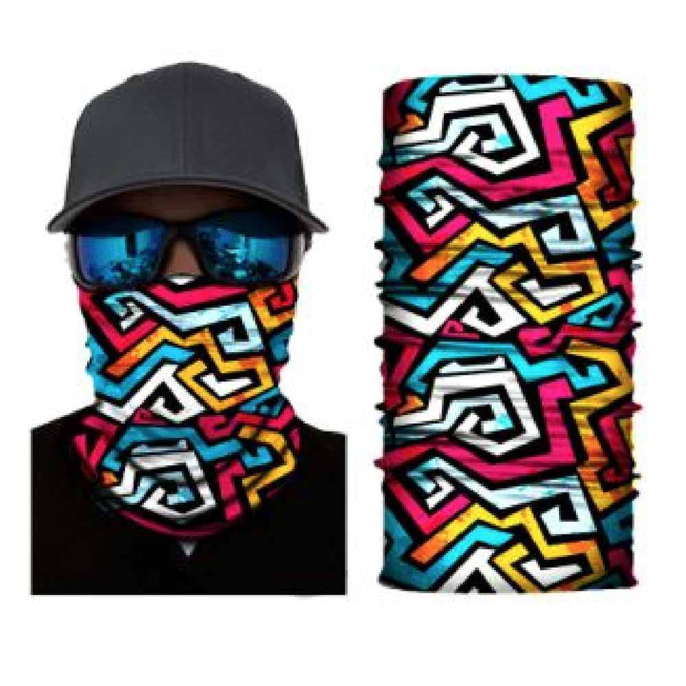 Face Tube Bandana Headwear Headband Fishing Biker Riding Breathable - Homeware Discounts