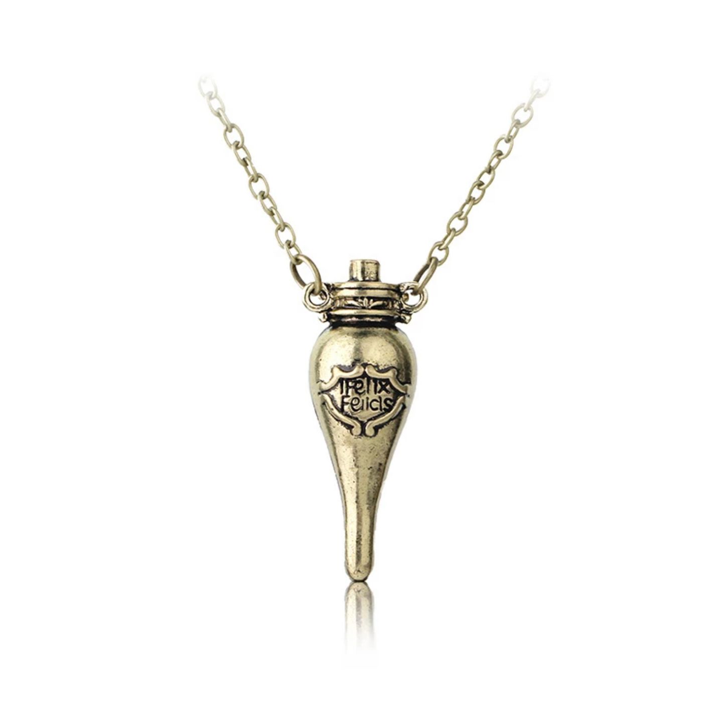 Harry Potter Magic Felix Felicis Potion Liquid Luck Vial Bottle Pendant Necklace - Homeware Discounts