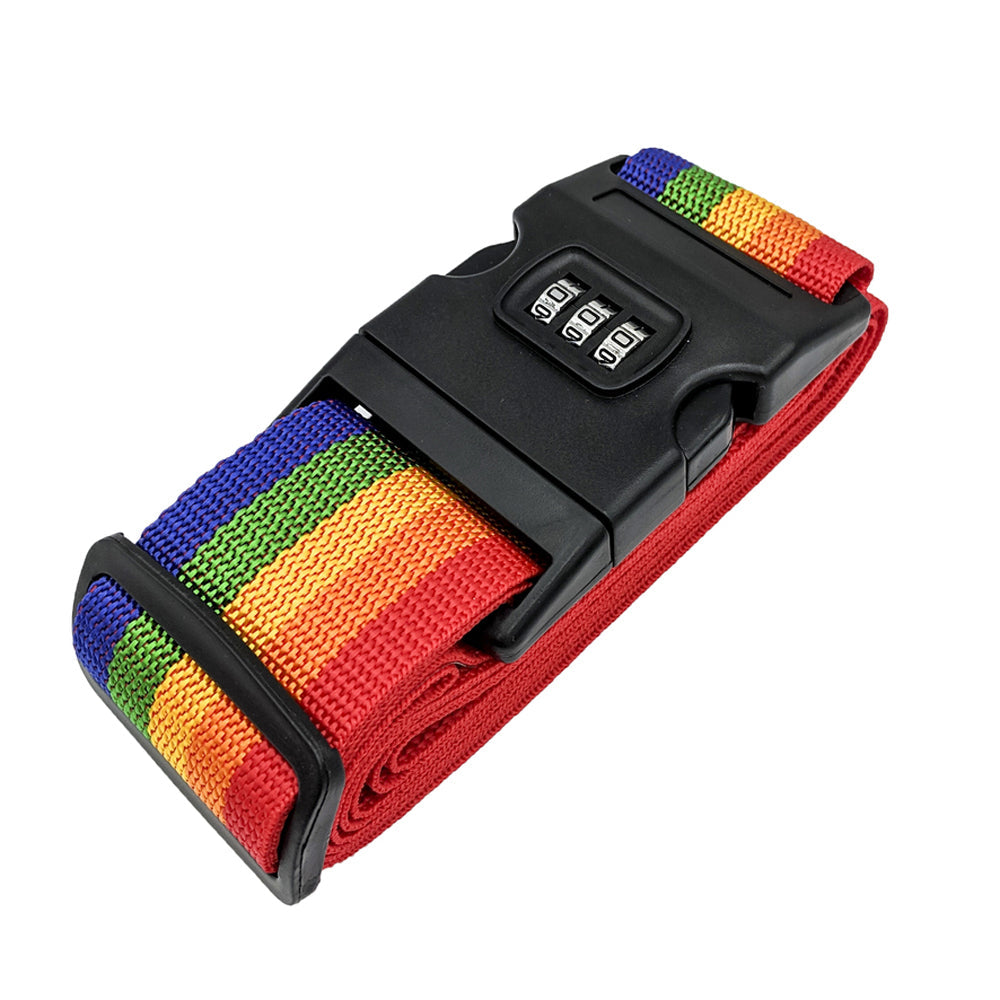 Password Number Digit Luggage Strap Travel Suitcase Secure Lock Safe Nylon Packing Belt Buckle Safe Nylon Packing Belt Adjustable Nylon Packing Belt Durable Suitcase Security - Homeware Discounts