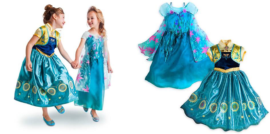 Frozen Dress up Girls Frozen Elsa Anna Costume Party Dress kids dressup - Homeware Discounts
