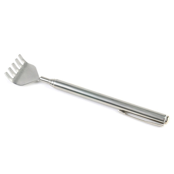 Extendable Telescopic Back Scratcher Metal Hand Claw Massager Tool with Pocket Clip - Homeware Discounts
