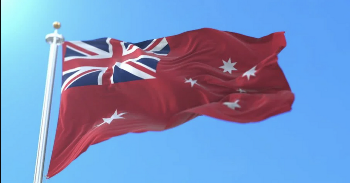 Large Red Ensign Flag Duster Australian Aussie Heavy Duty Marine Navy 90 x 150cm - Homeware Discounts