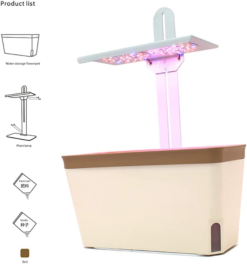 Hydroponics Plant Growing System 76PCS LED Full Spectrum Grow Lighting Table Plant Growing Indoor Lighting Portable LED Plant Grow Light
