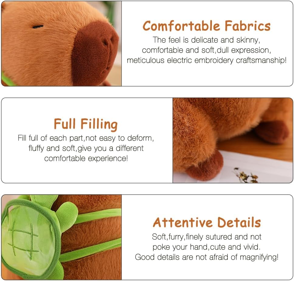 30cm Capybara Stuffed Toy Capybara Plush Toy Turtle Plush Toy Soft Toy