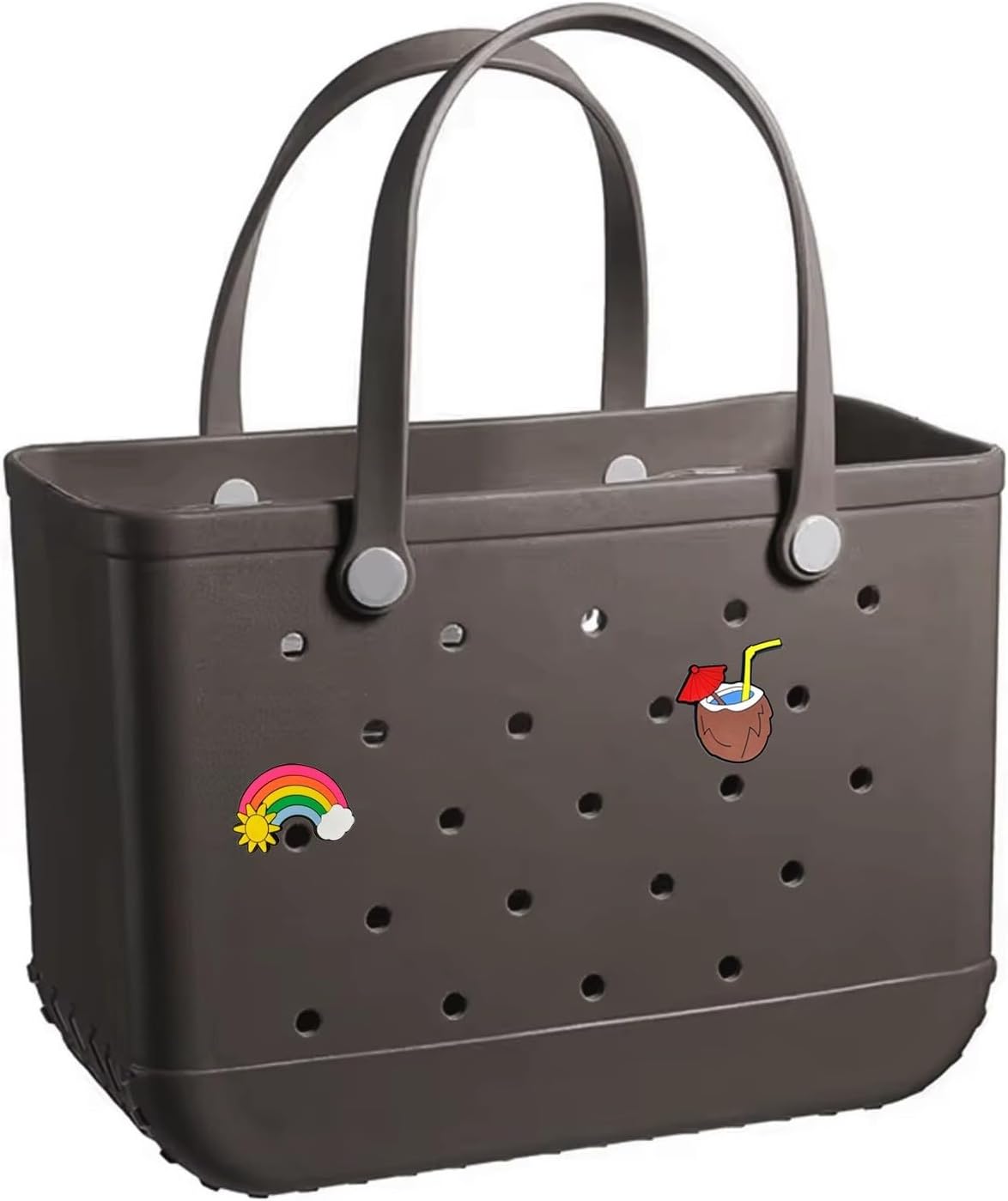 35cm Beach Bag Large Rubber Tote BagWaterproof Washable Open Women Croc Bag Hand Bag Beach Pool Yoga