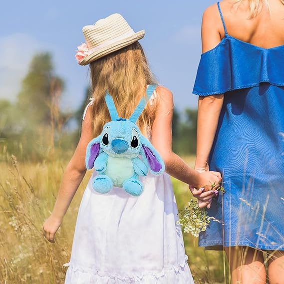 30cm Stitch Plush Backpack Kawaii Plush Messenger Bag Birthday Gift For Kids Girls