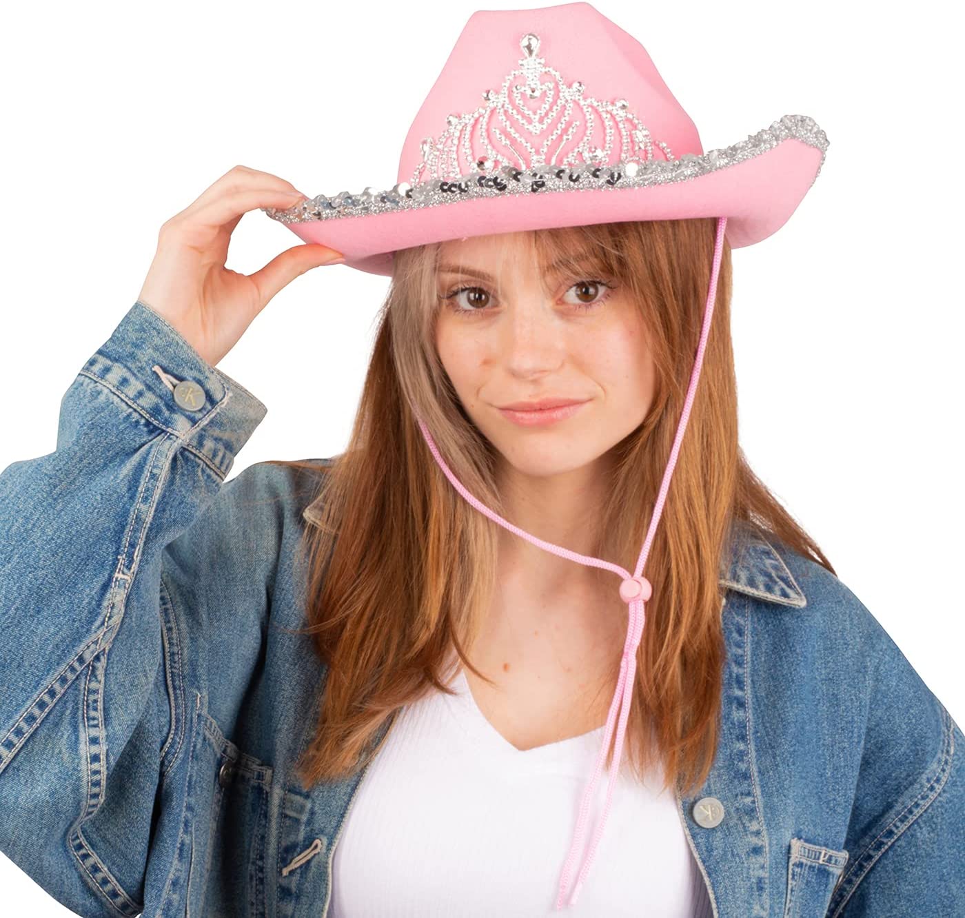 VELVET COWBOY HAT TIARA cowgirl western wear pageant hats rodeo - Homeware Discounts