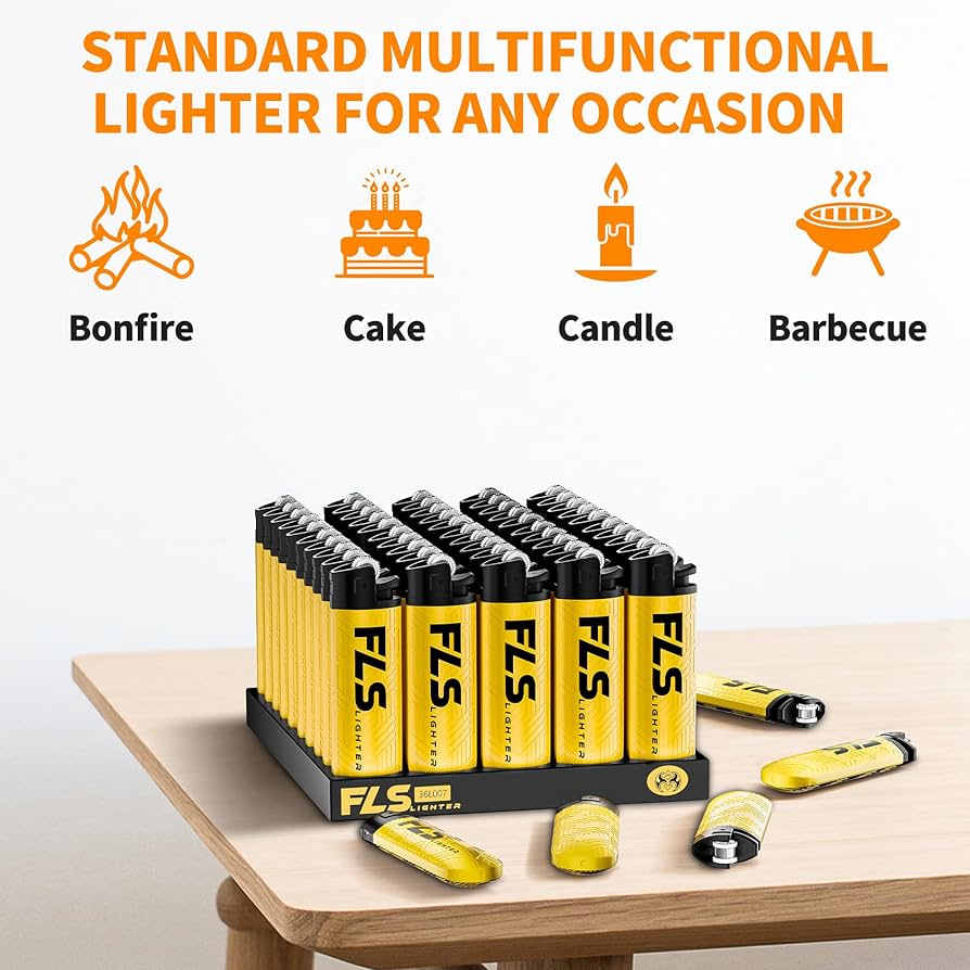 FLS Disposable Lighter Fixed Flame High Quailty Lighters