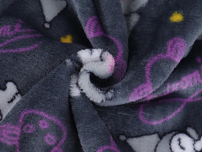 Kuromi Pajama Pants Women's Flannel winter Pajamas Bottoms Girls Soft Comfy Sleep Lounge Fuzzy Long Pants - Homeware Discounts