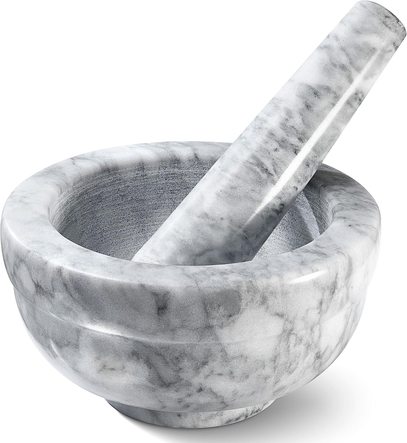 Small Heavy Duty Solid Granite Mortar & Pestle Set Unpolished Spice Grinder Grinding Bowl