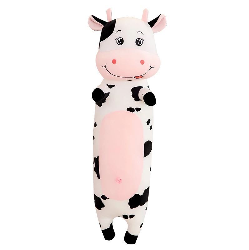 80CM Giant Long Body Pillow Soft Plush Kids Toy Dog Bunny Cow Fox Lion Stuffed Animals Kawaii Plush Cat Doll