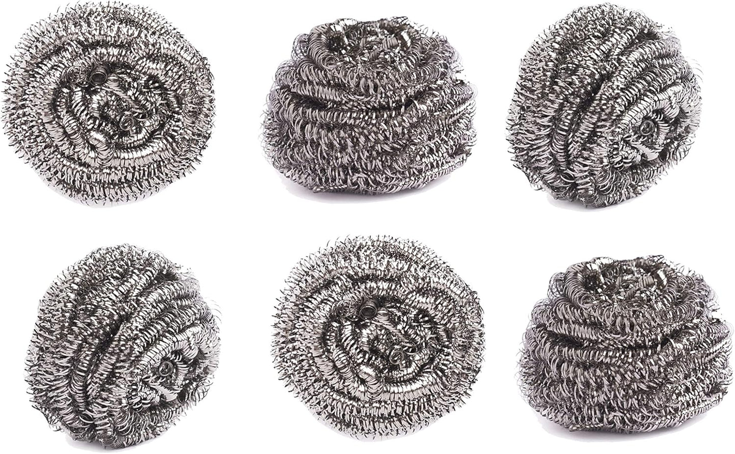 12PCS Kitchen Cleaning Tool Stainless Steel Wire Balls Scouring Pad Scourer