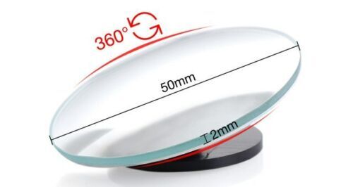 Blind Spot Mirror Set Round HD Convex Rear Side View Mirror 360° Rotatable Blind Spot Auxiliary Rearview Mirror - Homeware Discounts