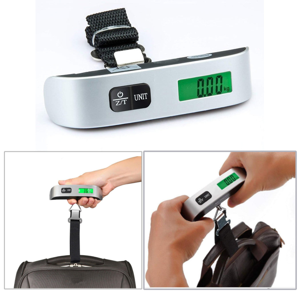 Luggage Scale Suitcase Travel Portable Electronic Weight LCD Digital 110 lbs/50kg Portable Baggage - Homeware Discounts