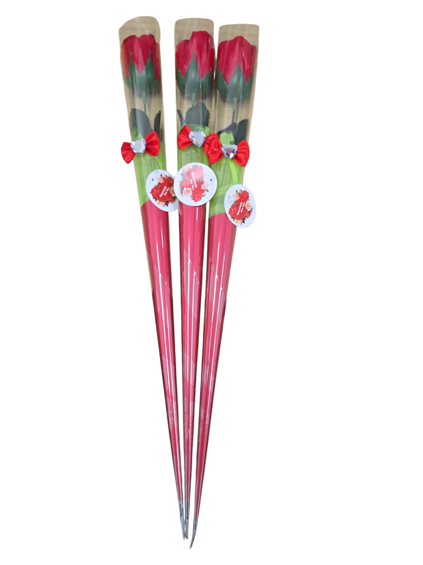 3pcs 45cm Rose Artificial Flowers Fake Bouquet Buch Home Moms Wedding Party Decor