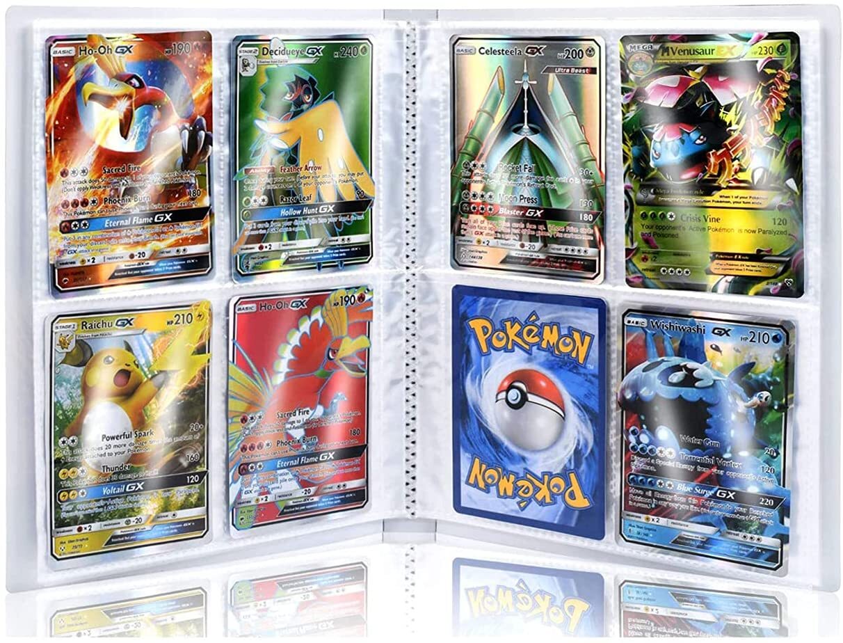 Trading card Album Book Sleeve 240 Cards Holder Booklet For Collecting Cards Binder - Homeware Discounts