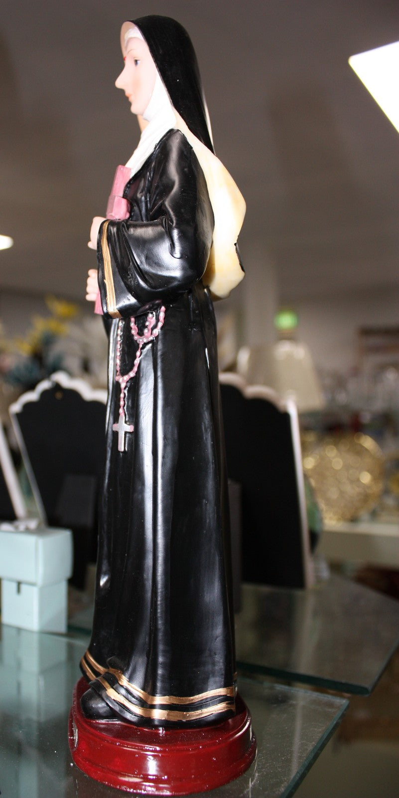 Religious suggestions Resin Statue of Saint Rita Cascia 12" Nativity Figure Christmas Decoration 30.5cm