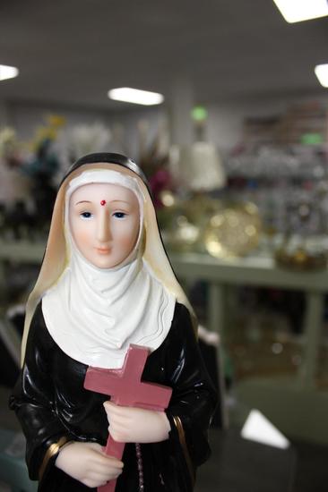 Religious suggestions Resin Statue of Saint Rita Cascia 12" Nativity Figure Christmas Decoration 30.5cm