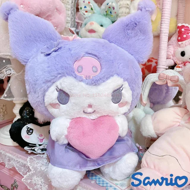 35cm Sanrio Kuromi Plushie Angel Wings Hold Love plush toy
