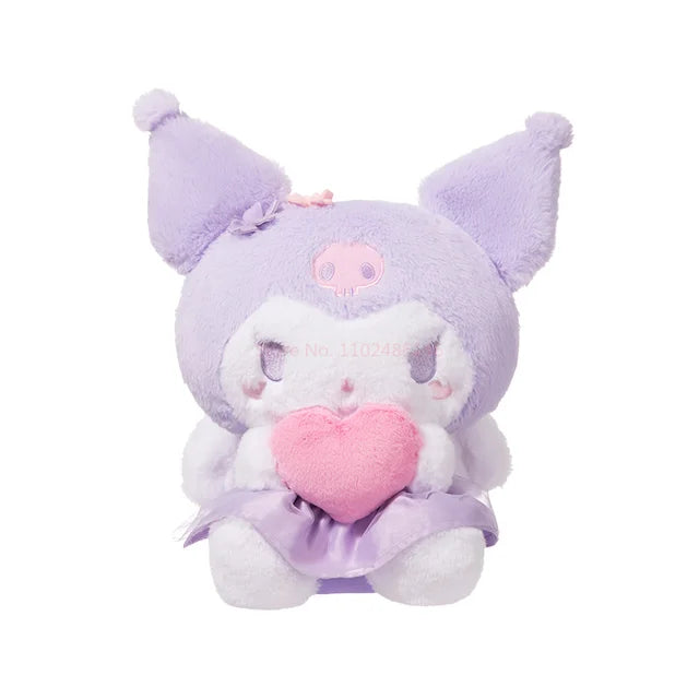 35cm Sanrio Kuromi Plushie Angel Wings Hold Love plush toy