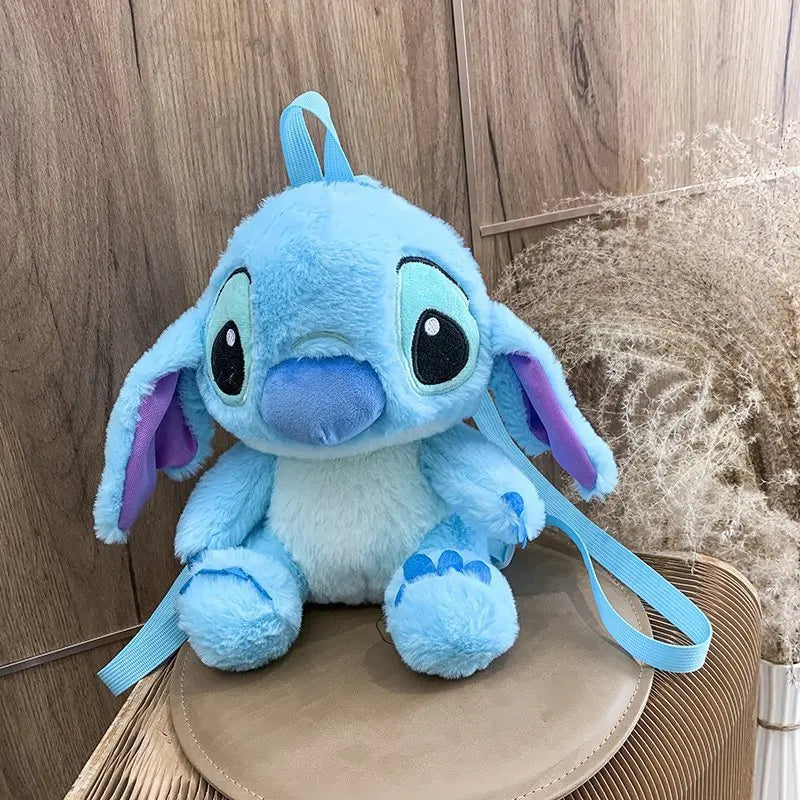 30cm Stitch Plush Backpack Kawaii Plush Messenger Bag Birthday Gift For Kids Girls