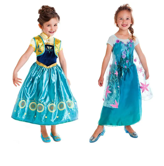 Frozen Dress up Girls Frozen Elsa Anna Costume Party Dress kids dressup - Homeware Discounts