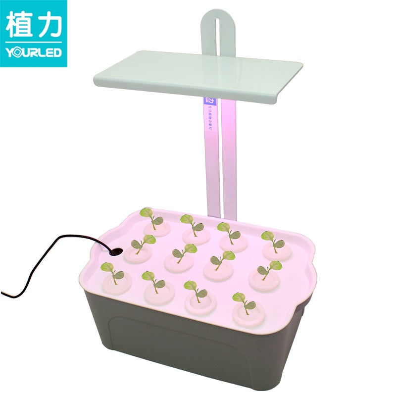 Hydroponics Plant Growing System 76PCS LED Full Spectrum Grow Lighting Table Plant Growing Indoor Lighting Portable LED Plant Grow Light
