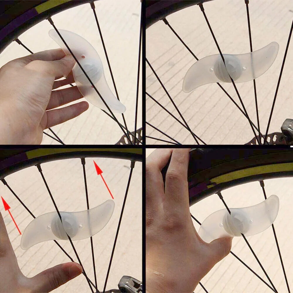 2 Bicycle Cycling Bike Wheel Spoke Wire Tyre Bright LED Flash Light Lamp - My Store