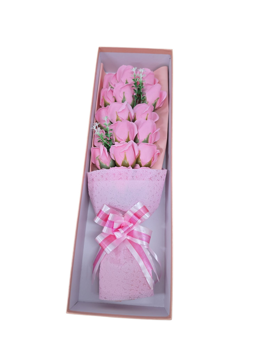Bouquet Soap Flower Box Artificial Flowers Fake Bouquet Buch Home Moms Wedding Decor - My Store