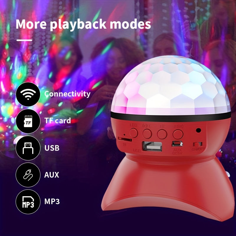 Disco Ball Home Party Light Speaker Wireless Bluetooth Speaker Stage Light RGB LED - My Store