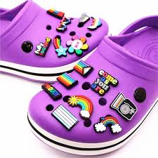 Mixed 100Pcs Random Cartoon Cute PVC Shoes Charms Decor For Croc Clogs