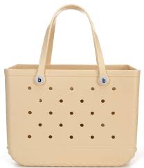35cm Beach Bag Large Rubber Tote BagWaterproof Washable Open Women Croc Bag Hand Bag Beach Pool Yoga