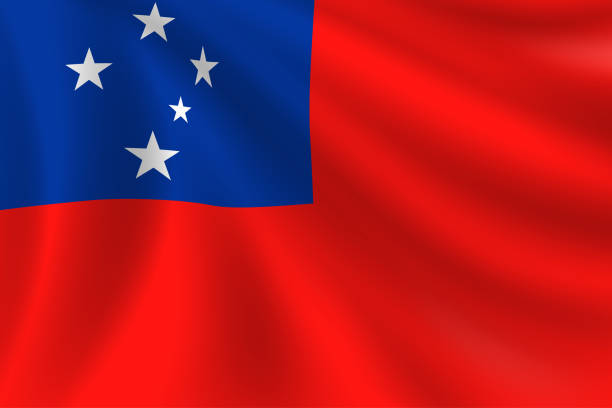 Large Samoa Samoan Flag Heavy Duty Outdoor 90 X 150 CM - 3ft x 5ft