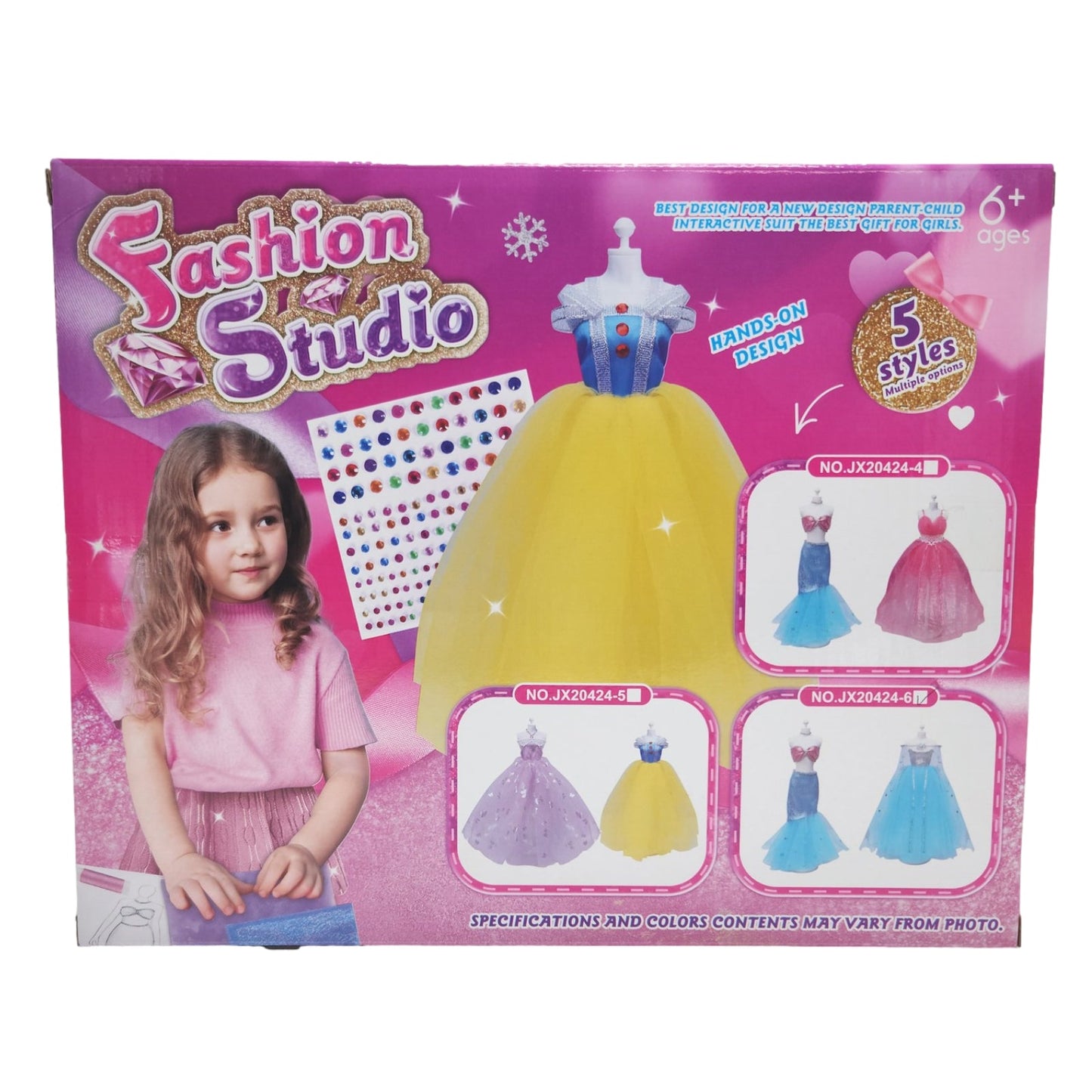 Dress Design Craft Making Kit Doll Clothing Design Diy Doll Dress Making Set Crafts Handmade Material Bag Fashion Girl's Gifts - Homeware Discounts