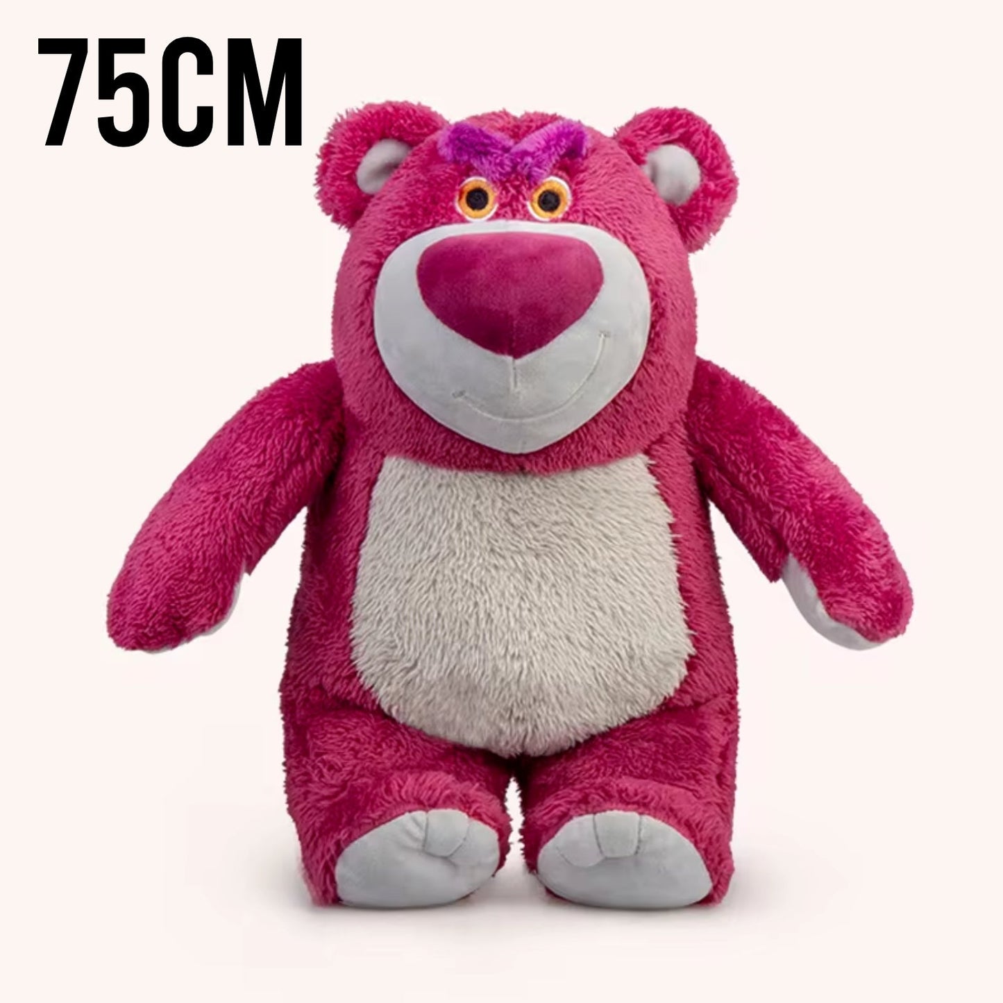 35/55/75cm Lotso Toy Story Plush Bear Strawberry Scented Smell Soft Toy - Homeware Discounts