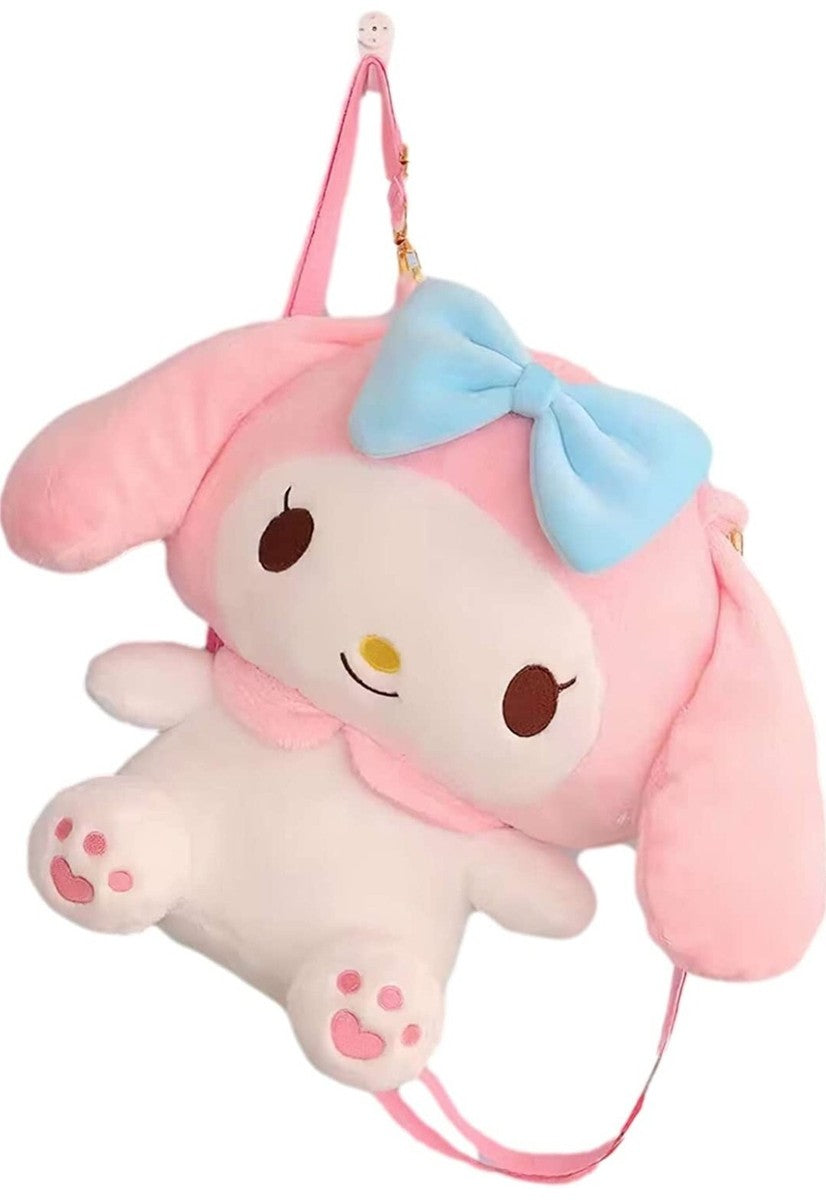 30cm My Melody Plush Backpack Kawaii Plush Messenger Bag Birthday Gift For Kids Girls