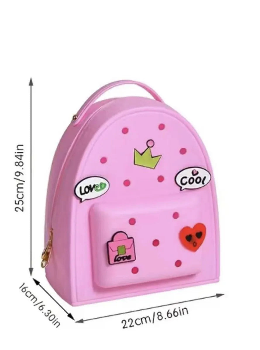 Mini Backpack Croc shoe Charms Backpack bag for Little Girls Lightweight Water Resistant Toddler Preschool Kindergarten - Homeware Discounts