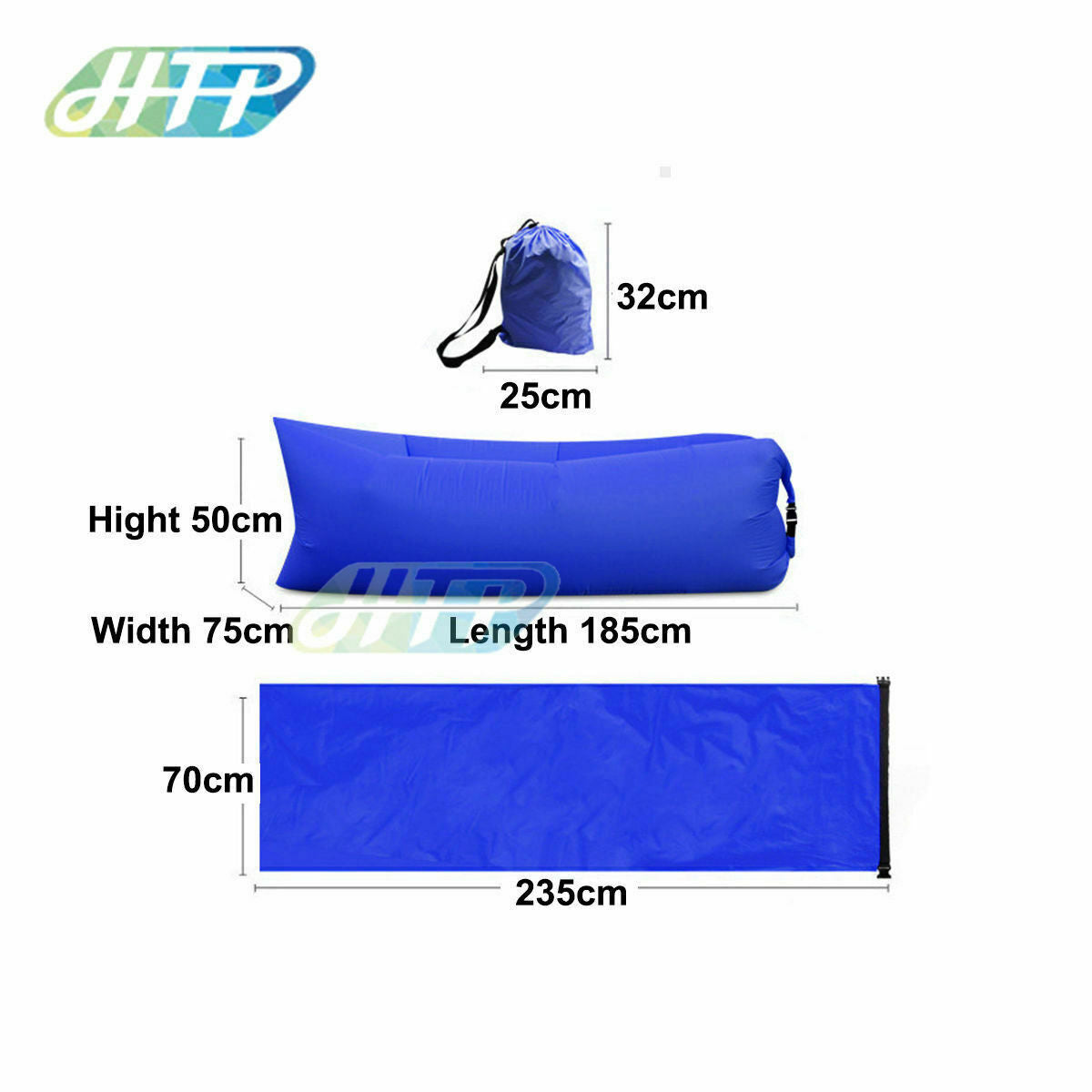 Air Beach Bed Sleeping Bag Lazy Chair Lounge Beach Sofa Bed Inflatable Camping