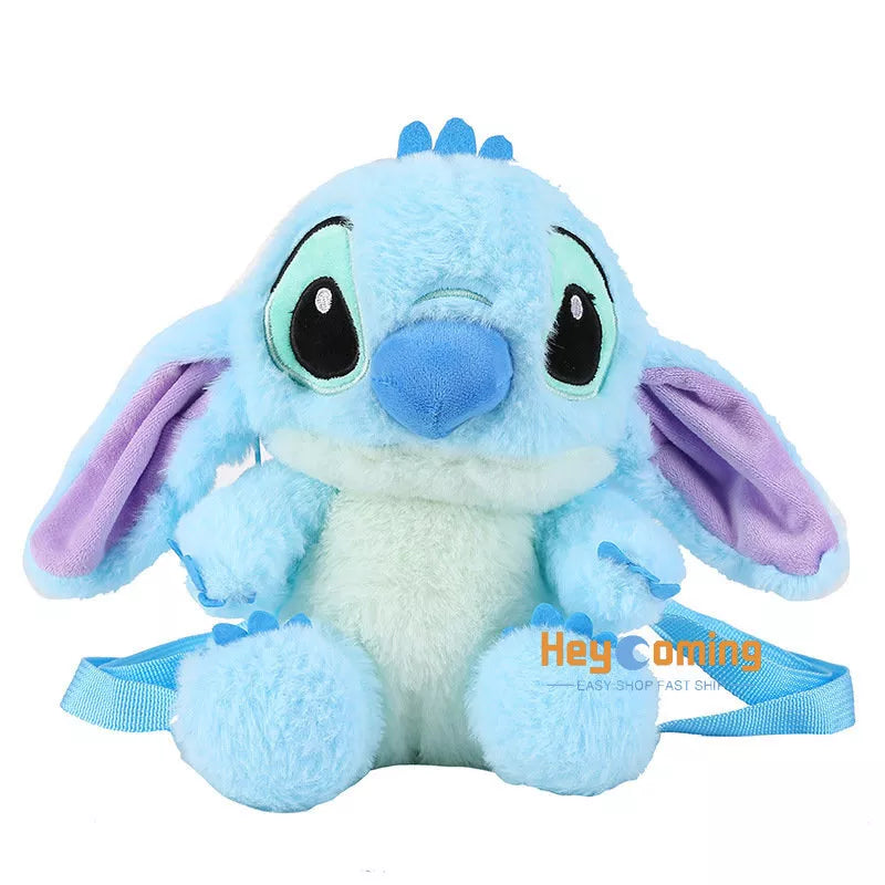 30cm Stitch Plush Backpack Kawaii Plush Messenger Bag Birthday Gift For Kids Girls