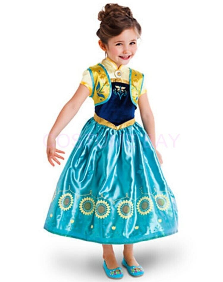 Frozen Dress up Girls Frozen Elsa Anna Costume Party Dress kids dressup - Homeware Discounts