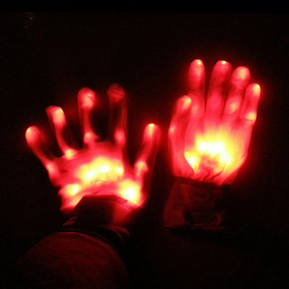 Flashing Light up Gloves Led Gloves Night Rave Glove - Homeware Discounts