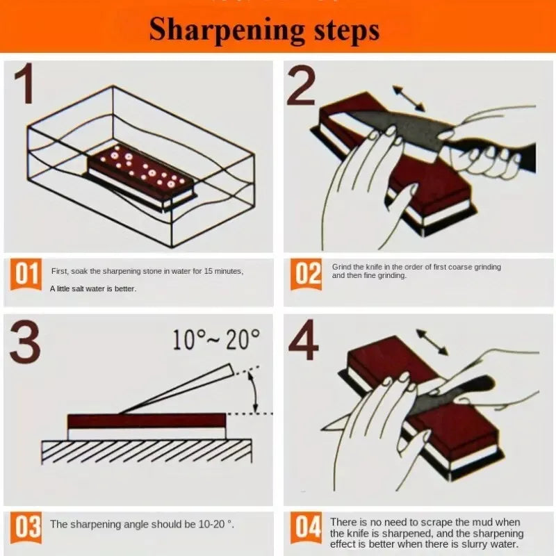 Carborundum Sharpening Stone Knife Tool Sharpener Silicon Carbide Whetstone