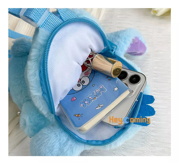30cm Stitch Plush Backpack Kawaii Plush Messenger Bag Birthday Gift For Kids Girls
