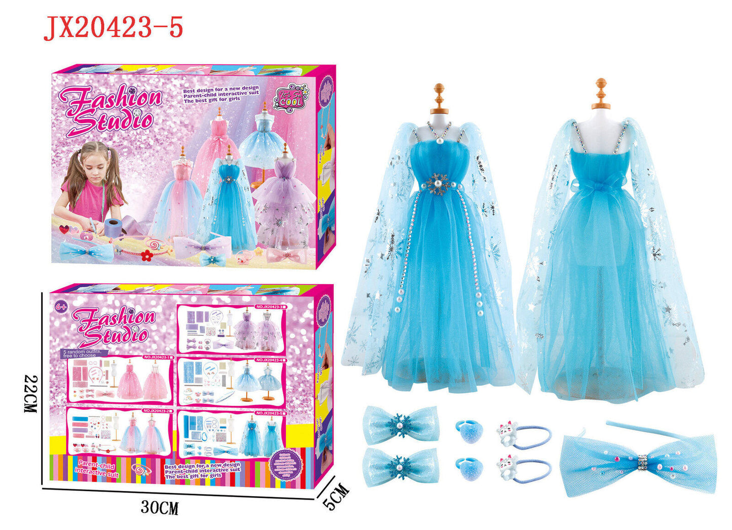 Dress Design Craft Making Kit Doll Clothing Design Diy Doll Dress Making Set Crafts Handmade Material Bag Fashion Girl's Gifts - Homeware Discounts